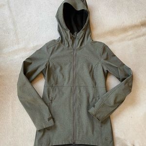 REI green shell jacket, size S, waterproof